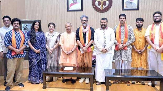Hanuman Ansh team meets Uttar Pradesh Chief Minister Yogi Adityanath amid box office triumph