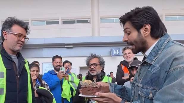 Kartik Aaryan returns to Captain India sets after National Award win, receives warm welcome from crew