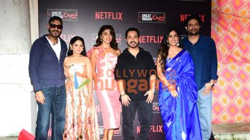 Photos: Ajay Devgn, Shriya Saran, Jaideep Ahlawat, and others snapped promoting Drishyam – The Conclusion on the sets of The Great Indian Kapil Show