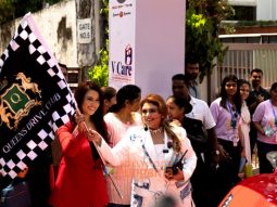 Photos: Amruta Fadnavis flagged off the annual drive for Cancer Awareness hosted by Queens Drive Club at Bastian, Juhu
