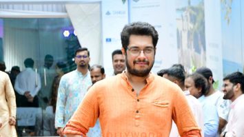 Photos: Junaid Khan snapped at Bhumi pooja of a building in Pali Hill