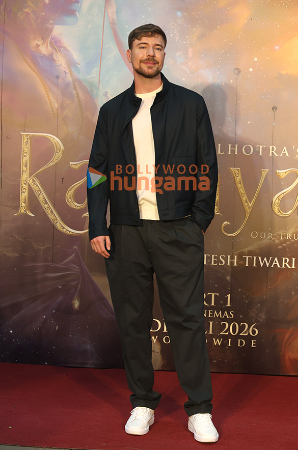 photos mr beast snapped with team ramayana ranbir kapoor sai pallavi nitesh tiwari namit malhotra and ravie dubey 3