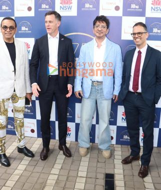 Photos: NSW Premier Chris Minns and Treasurer Daniel Mookhey visit Sajid Nadiadwala’s office