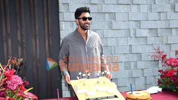 Photos: Ranbir Kapoor cuts cake with media at his residence in Pali Hill