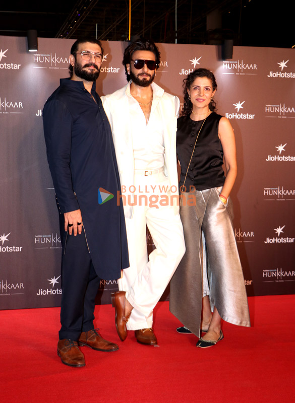photos ranveer singh fatima sana shaikh sidhant gupta and others grace the screening of hunkkaar the roar 2