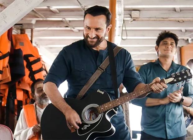 Saif Ali Khan adds music and colour to Haiwaan with Rangiyara; new frames show actor playing guitar on local ferry