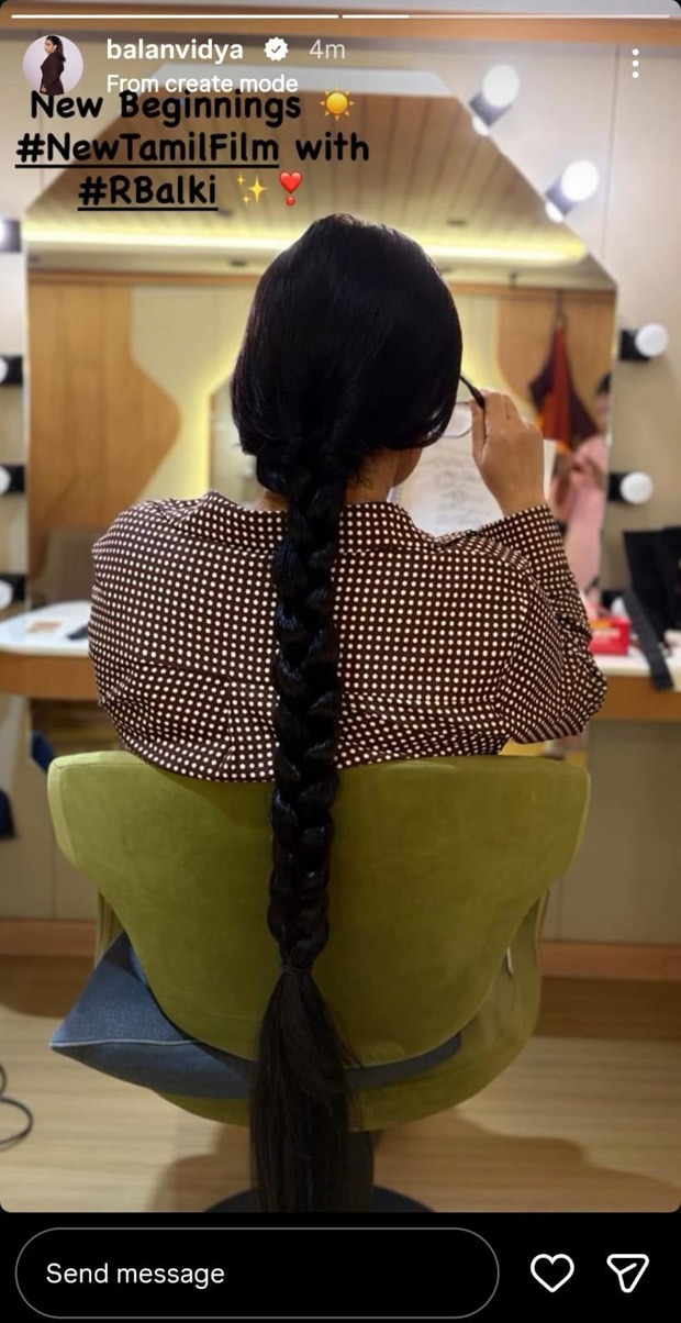 Vidya Balan kicks off new Tamil film with R. Balki, 17 years after Paa