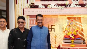 Bhushan Kumar and Shiv Chanana visit Chief Minister Devendra Fadnavis’ residence for Ganpati celebrations