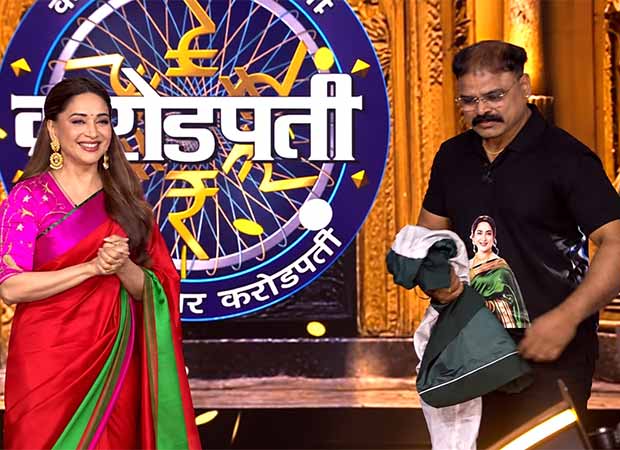 Madhuri Dixit gets a special surprise from fan who reveals her photo on his t-shirt on Kon Honar Crorepati
