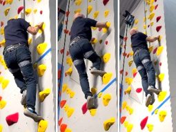 Anupam Kher, 71, climbs 35-foot rock wall in North Carolina: “I felt a wonderful sense of achievement”