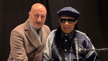Anupam Kher meets Stevie Wonder in Stockholm, calls the singer’s warmth and kindness “profound”