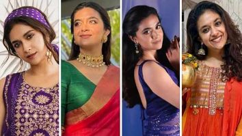 Keerthy Suresh’s festive wardrobe is your guide to styling 9 Navratri colours