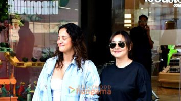 Photos: Neha Sharma and Aisha Sharma snapped outside a mall in Bandra