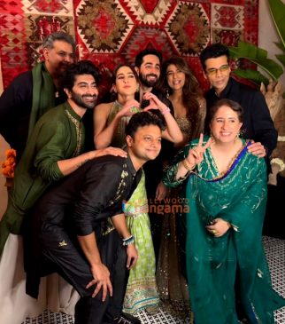 Photos: Karan Johar, Bhushan Kumar, Sara Ali Khan and others were snapped at Ayushmann Khurrana and Tahira Kashyap’s Diwali festivities
