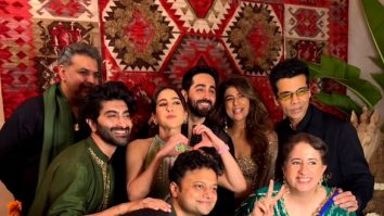 Photos: Karan Johar, Bhushan Kumar, Sara Ali Khan and others were snapped at Ayushmann Khurrana and Tahira Kashyap’s Diwali festivities