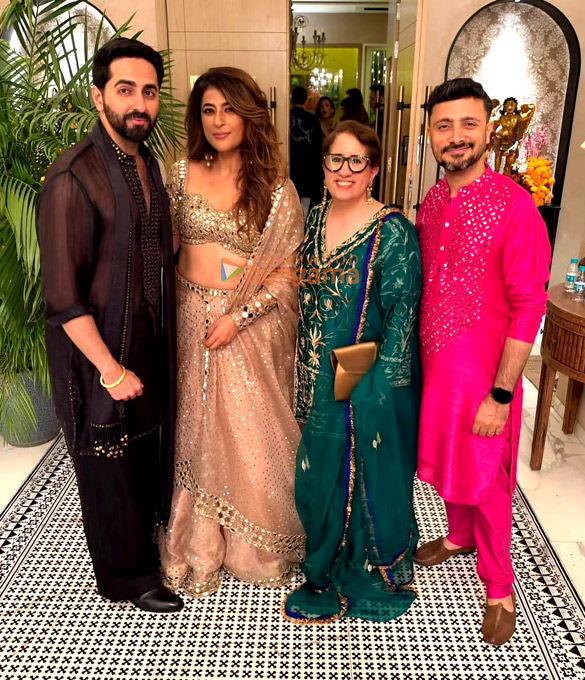 photos karan johar bhushan kumar sara ali khan and others were snapped at ayushmann khurrana and tahira kashyaps diwali festivities 7