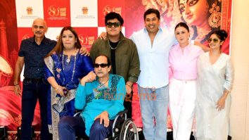 Photos: Tanishaa Mukerji, Sanjoy Mukerji, Rema Lahiri and others snapped at North Bombay Sarbojanin Durga Puja