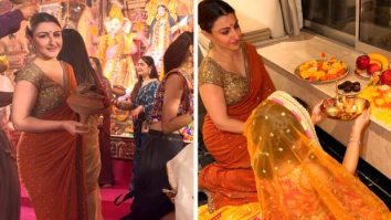 Soha Ali Khan performs Dhunuchi dance at Durga Puja Pandal; celebrates Dussehra at home with Daughter Inaaya