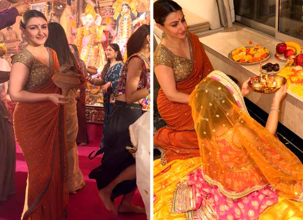 Soha Ali khan performs Dhunuchi dance at Durga Puja Pandal; celebrates Dussehra at home with Daughter Inaaya