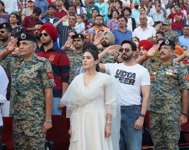 Standing in Honour of the Tricolour