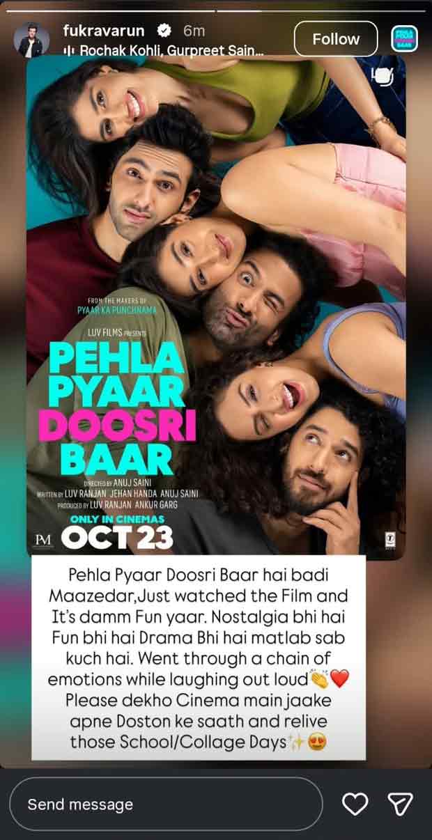 Varun Sharma reviews Pehla Pyaar Doosri Baar, says “Nostalgia bhi hai, fun bhi hai, drama bhi hai”