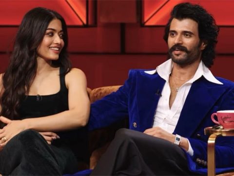 Koffee with Karan 9: Vijay Deverakonda reveals he proposed to Rashmika Mandanna on their sangeet night; says, “I wanted to do it in Italy but…” Koffee with Karan 9: Vijay Deverakonda reveals he proposed to Rashmika Mandanna on their sangeet night; says, “I wanted to do it in Italy but…”